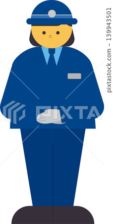 Female station attendant providing guidance Female station attendant providing guidance 139943501