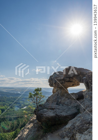 View of Kislovodsk Park and the cable car from the mountain View of Kislovodsk Park and the cable car from the mountain 139943617