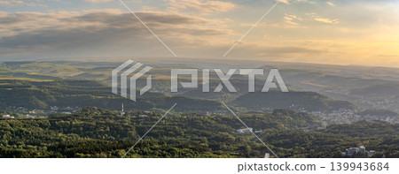View of the mountains and Kislovodsk from the observation decks of the Kislovodsk Park View of the mountains and Kislovodsk from the observation decks of the Kislovodsk Park 139943684