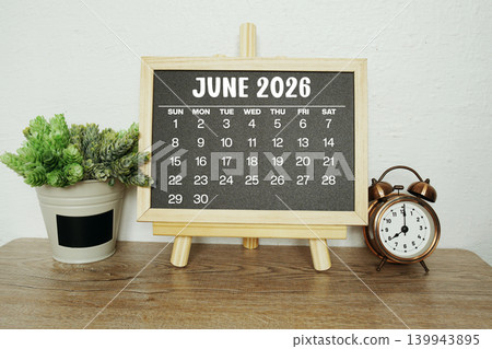June 2026 annual monthly desk calendar for planning and management 139943895
