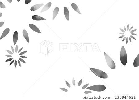 A simple black flower illustration A simple black flower illustration 139944621