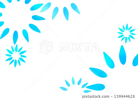 A simple light blue flower illustration A simple light blue flower illustration 139944628
