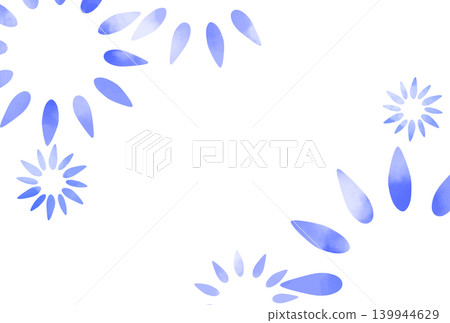 A simple illustration of a light blue flower. A simple illustration of a light blue flower. 139944629