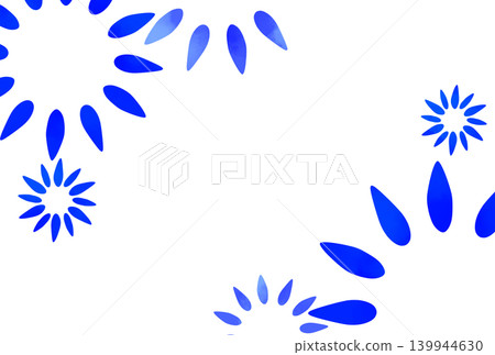 A simple blue flower illustration 139944630