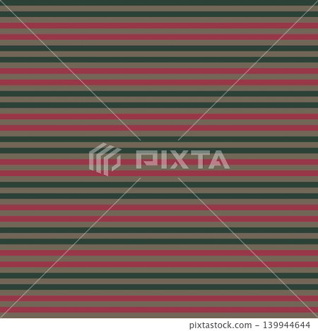 Christmas Stripes Pattern Surface Design In Green, Red, And Brown For Fashion And Home Textiles 139944644