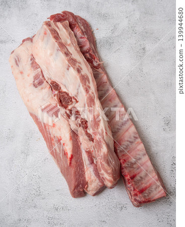 Raw pork ribs Raw pork ribs 139944680