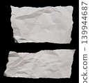 Two ripped wrinkled paper 139944687