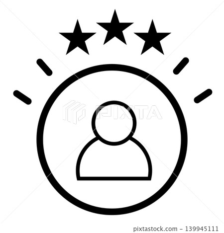 Role Model icon. Leadership role model sign. Inspirational leader role model symbol. flat style. Role Model icon. Leadership role model sign. Inspirational leader role model symbol. flat style. 139945111