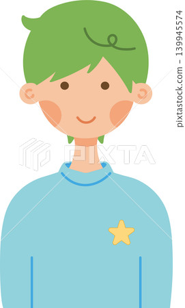 A boy with green hair A boy with green hair 139945574