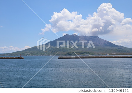 從渡輪看到的櫻島 從渡輪看到的櫻島 139946151