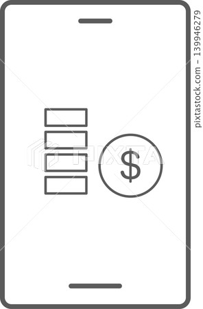 Smartphone screen icon: Money, Dollars Smartphone screen icon: Money, Dollars 139946279
