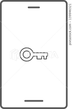 Smartphone screen icon: Key Smartphone screen icon: Key 139946321