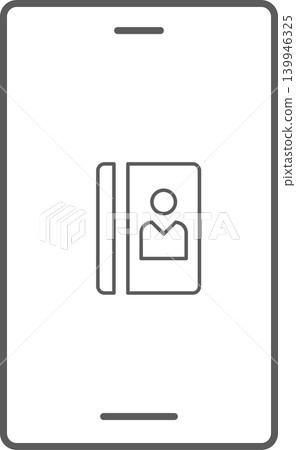 Smartphone screen icons - Phonebook 139946325