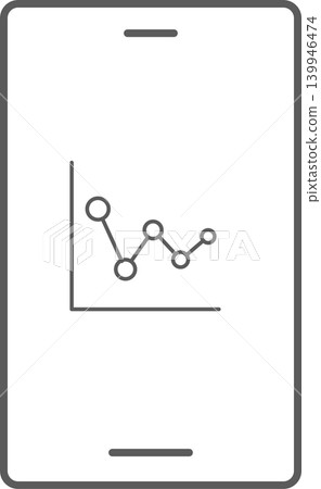 Smartphone screen icons, statistical graphs Smartphone screen icons, statistical graphs 139946474