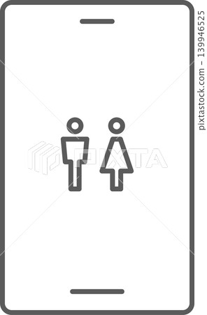 Smartphone screen icon: Restroom Smartphone screen icon: Restroom 139946525