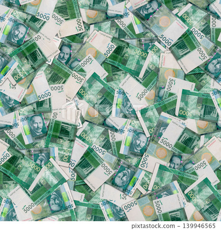 seamless texture and full-frame background of 5000 Kyrgyzstani som banknotes seamless texture and full-frame background of 5000 Kyrgyzstani som banknotes 139946565