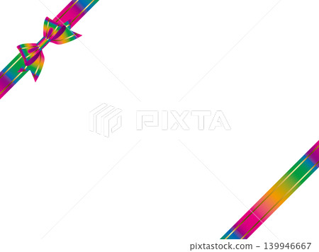 Large ribbon butterfly, line, diagonal F, 22 rainbow poles Large ribbon butterfly, line, diagonal F, 22 rainbow poles 139946667