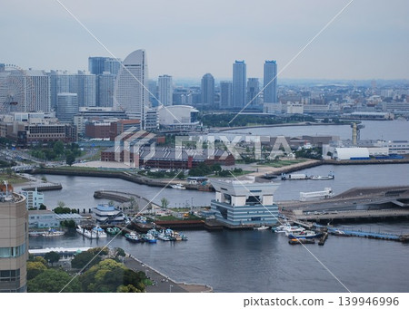 Yokohama Minato Mirai district, harbor scenery, 139946996