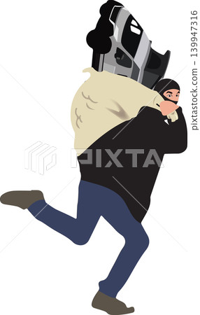 The masked man robs the caravan and flees- The masked man robs the caravan and flees- 139947316