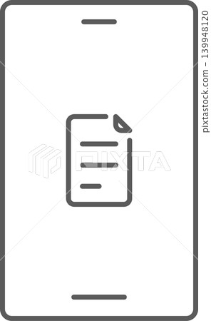 智慧型手機螢幕圖示:記事本 智慧型手機螢幕圖示:記事本 139948120