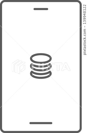 Smartphone screen icon: Coin Smartphone screen icon: Coin 139948122