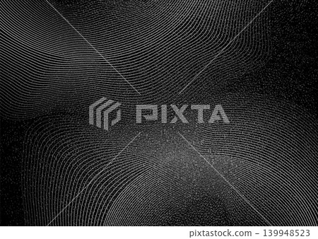 Abstract monochrome wavy curved lines with grunge grainy texture background Abstract monochrome wavy curved lines with grunge grainy texture background 139948523