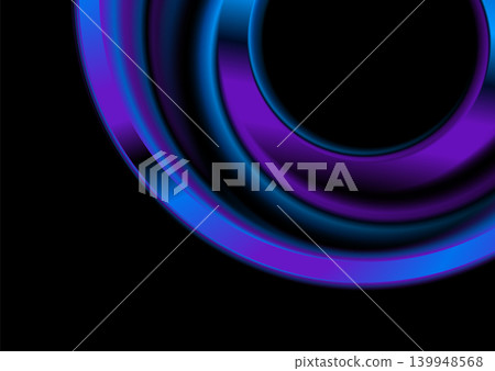Blue violet glass liquid circles abstract glowing fractal background Blue violet glass liquid circles abstract glowing fractal background 139948568