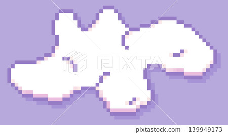 Pixel art cloud. 139949173
