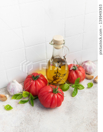 Fresh mediterranean ingredients for healthy cooking Fresh mediterranean ingredients for healthy cooking 139949363