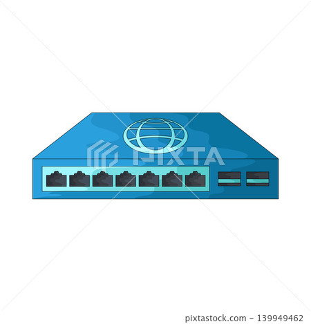 Illustration of Network Switch Illustration of Network Switch 139949462