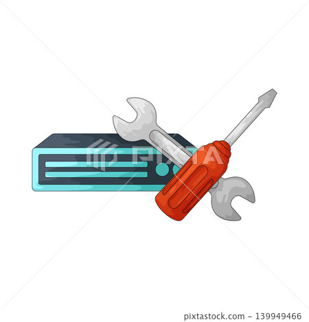 Illustration of Server Maintenance Illustration of Server Maintenance 139949466