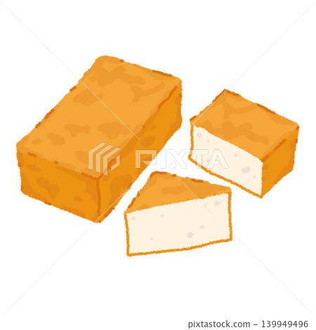 Illustration of deep-fried tofu Illustration of deep-fried tofu 139949496