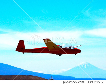 Mount Fuji and a glider (Kirigamine Plateau) 139949517