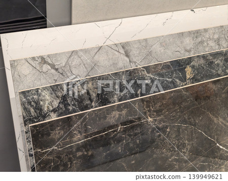 Assorted Marble Finish Tile Samples for Modern Interior Architecture Assorted Marble Finish Tile Samples for Modern Interior Architecture 139949621