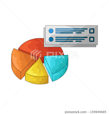 Illustration of Survey Pie Chart Illustration of Survey Pie Chart 139949885