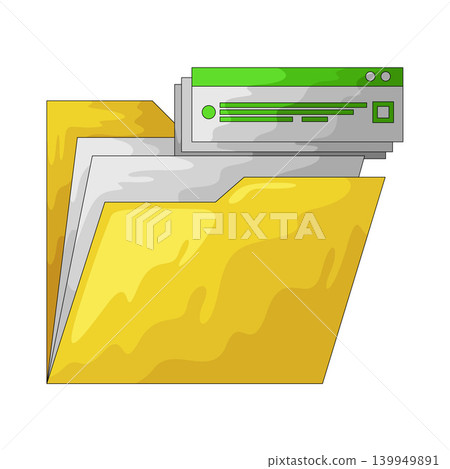 Illustration of Survey Folder Illustration of Survey Folder 139949891