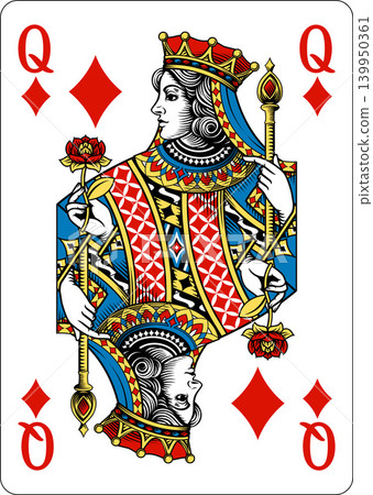 Queen of Diamonds Design Deck of Playing Cards Queen of Diamonds Design Deck of Playing Cards 139950361
