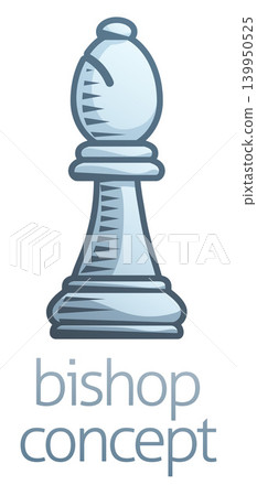 Bishop Concept Chess Piece Icon Bishop Concept Chess Piece Icon 139950525