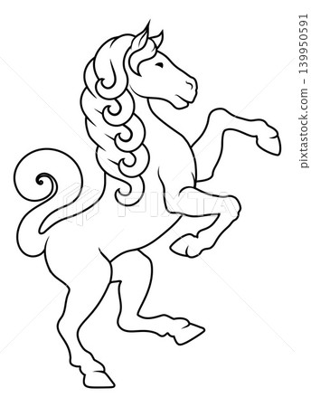 Heraldry Horse Coat of Arms Heraldic Animal Heraldry Horse Coat of Arms Heraldic Animal 139950591