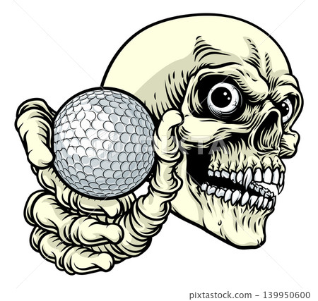 Skeleton Grim Reaper Death Golf Sports Team Mascot Skeleton Grim Reaper Death Golf Sports Team Mascot 139950600