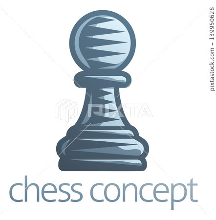 Rising Potential Pawn Chess Piece Concept 139950628