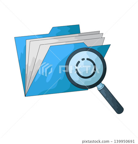 Illustration of Data Search Illustration of Data Search 139950691