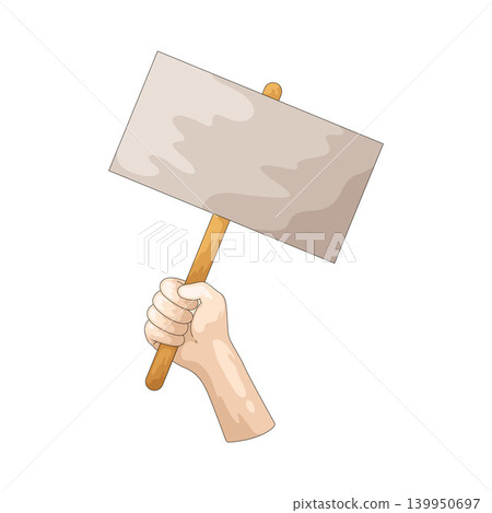 Illustration of Protest Sign 139950697
