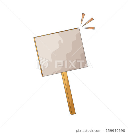 Illustration of Protest Placard Illustration of Protest Placard 139950698