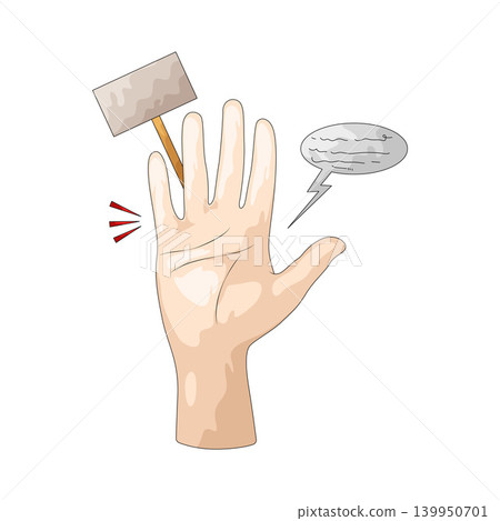 Illustration of Open Hand Up Illustration of Open Hand Up 139950701