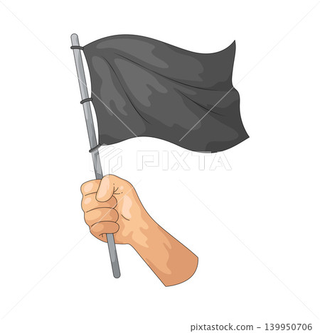 Illustration of Protest Flag Illustration of Protest Flag 139950706
