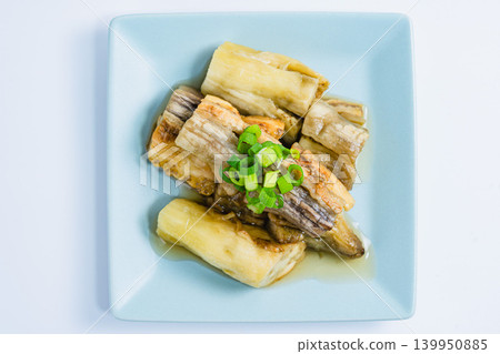 Simple grilled eggplant side dish Simple grilled eggplant side dish 139950885