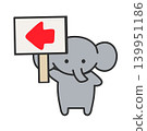Cute, hand-drawn style elephant illustration - guide 139951186