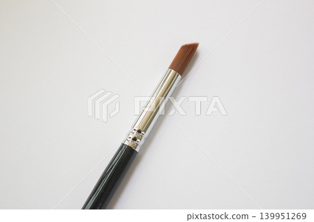 Acrylic brush on a white background. Acrylic brush on a white background. 139951269