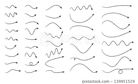 Hand Drawn Arrows Set 139951529